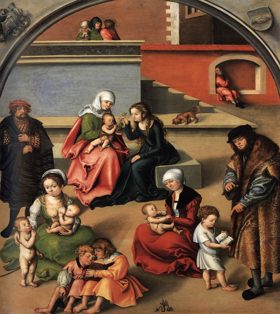 the holy kinship with a self portrait